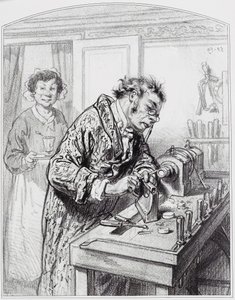 Le tour, planche 14 de Les Toquades, 1858
